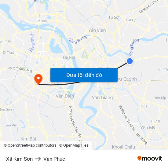 Xã Kim Sơn to Vạn Phúc map