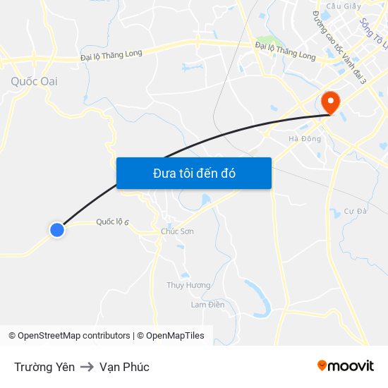 Trường Yên to Vạn Phúc map