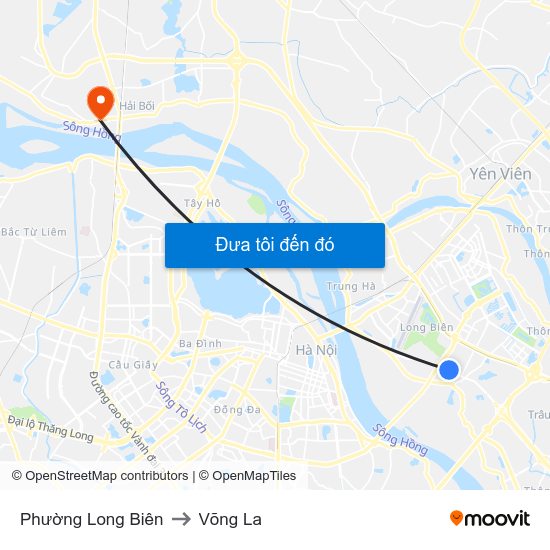 Phường Long Biên to Võng La map