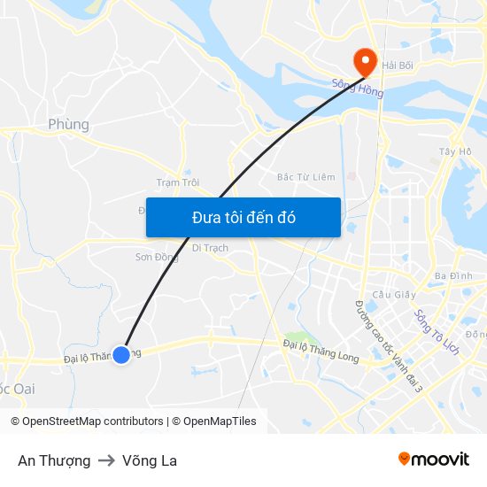 An Thượng to Võng La map