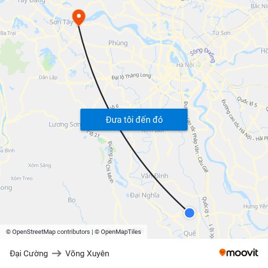 Đại Cường to Võng Xuyên map