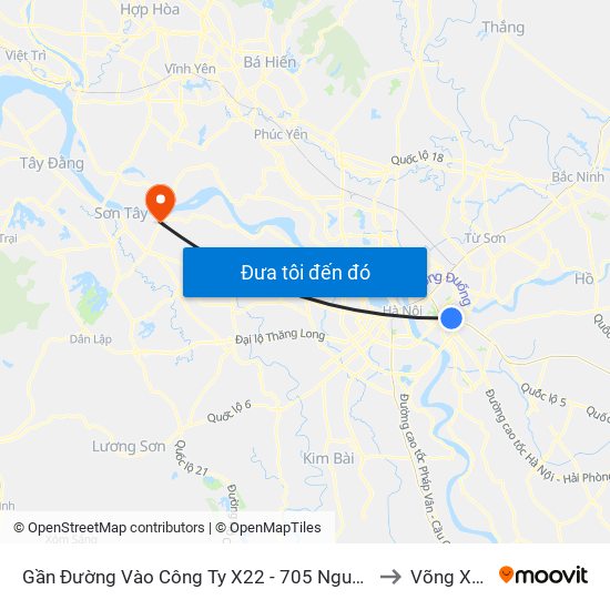 Gần Đường Vào Công Ty X22 - 705 Nguyễn Văn Linh to Võng Xuyên map