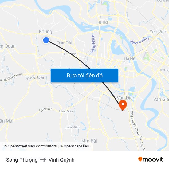 Song Phượng to Vĩnh Quỳnh map