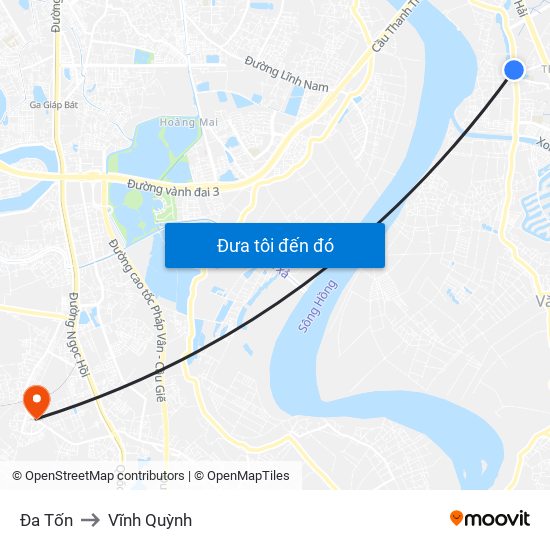 Đa Tốn to Vĩnh Quỳnh map