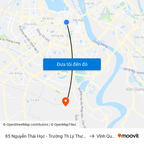 85 Nguyễn Thái Học - Trường Th Lý Thường Kiệt to Vĩnh Quỳnh map