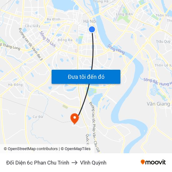 Đối Diện 6c Phan Chu Trinh to Vĩnh Quỳnh map