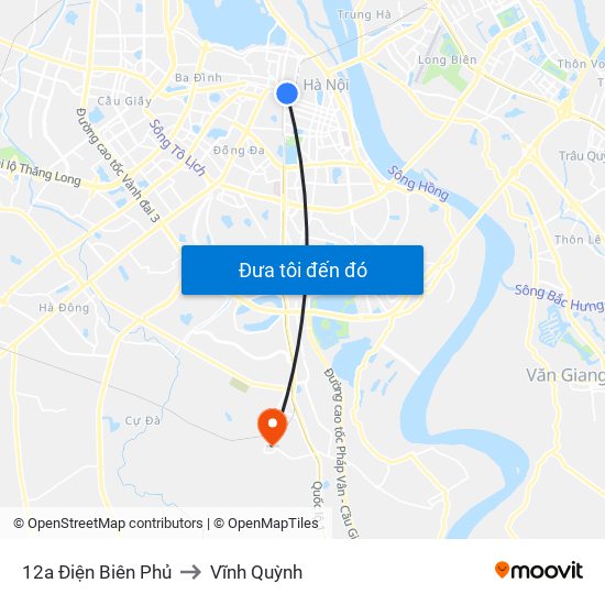 12a Điện Biên Phủ to Vĩnh Quỳnh map