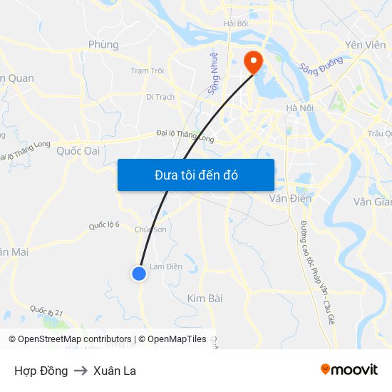 Hợp Đồng to Xuân La map