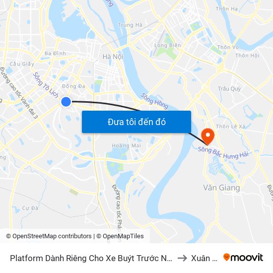 Platform Dành Riêng Cho Xe Buýt Trước Nhà 604 Trường Chinh to Xuân Quan map