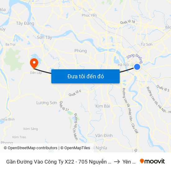 Gần Đường Vào Công Ty X22 - 705 Nguyễn Văn Linh to Yên Bài map