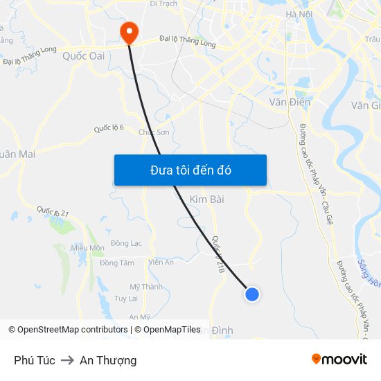 Phú Túc to An Thượng map