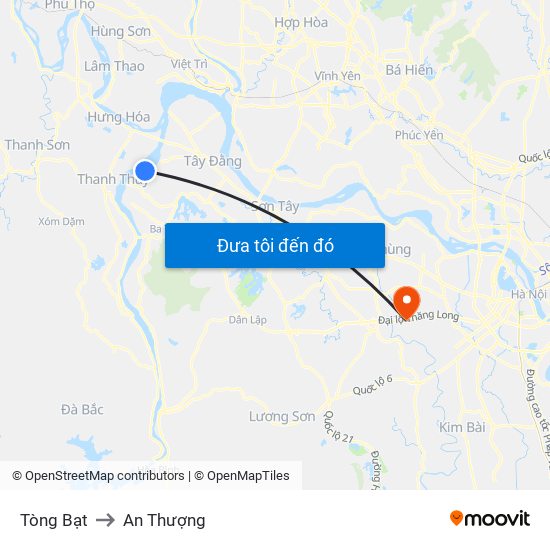 Tòng Bạt to An Thượng map