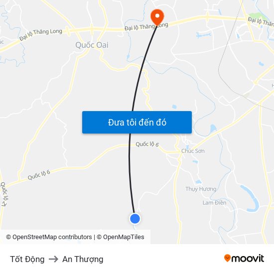 Tốt Động to An Thượng map