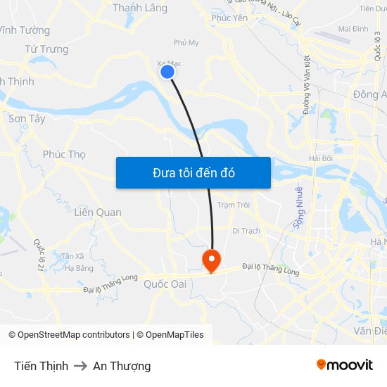 Tiến Thịnh to An Thượng map