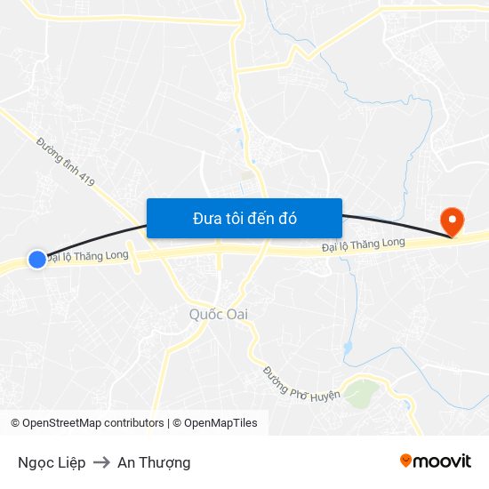 Ngọc Liệp to An Thượng map