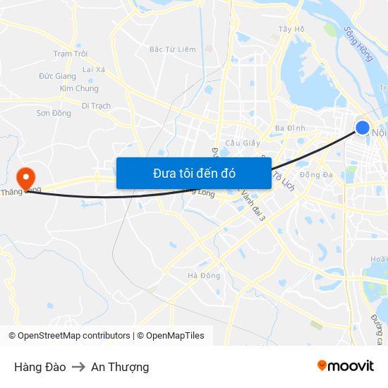 Hàng Đào to An Thượng map