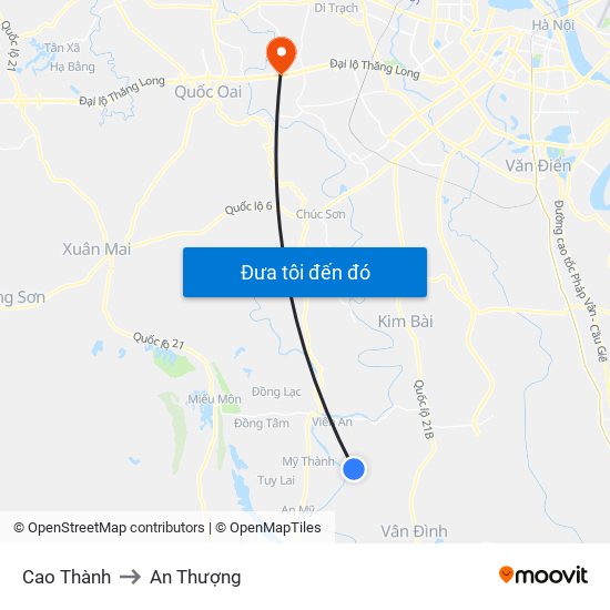 Cao Thành to An Thượng map