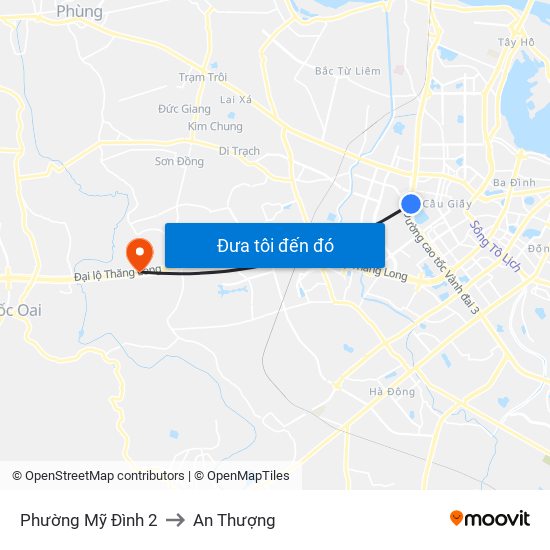 Phường Mỹ Đình 2 to An Thượng map