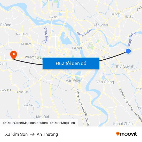 Xã Kim Sơn to An Thượng map