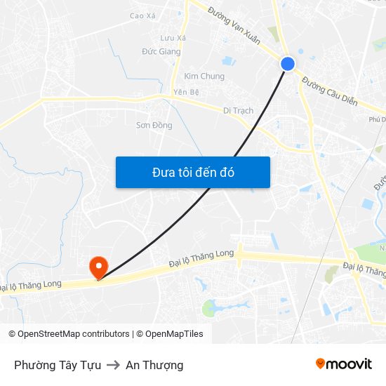 Phường Tây Tựu to An Thượng map