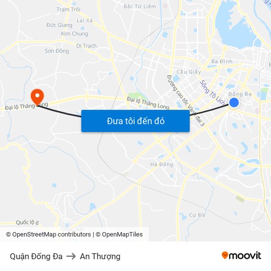 Quận Đống Đa to An Thượng map