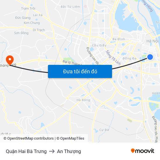 Quận Hai Bà Trưng to An Thượng map