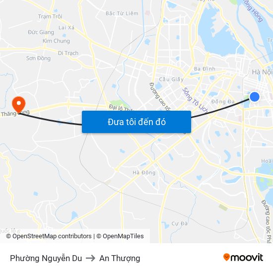 Phường Nguyễn Du to An Thượng map