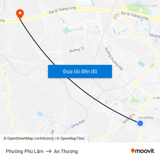 Phường Phú Lãm to An Thượng map