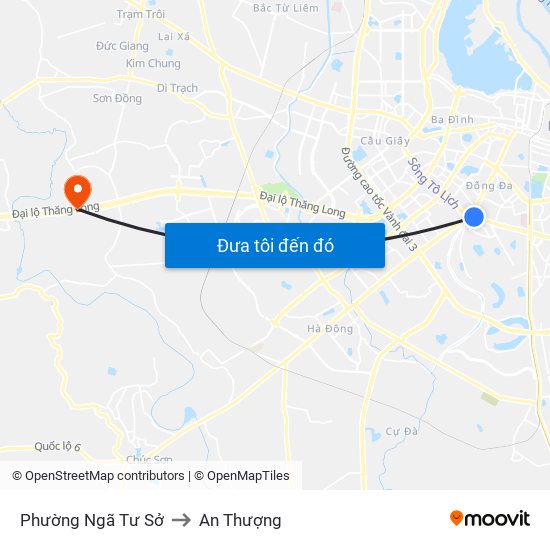 Phường Ngã Tư Sở to An Thượng map