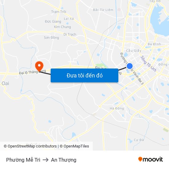 Phường Mễ Trì to An Thượng map