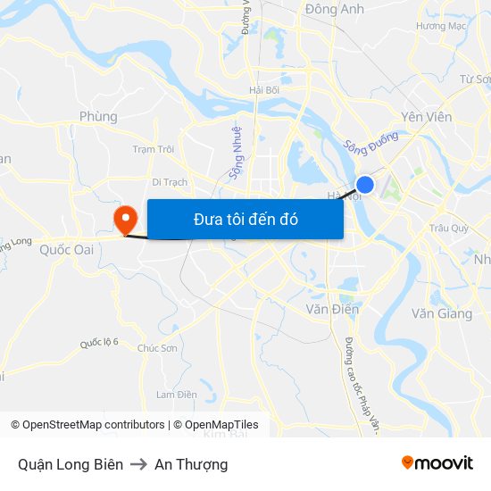 Quận Long Biên to An Thượng map