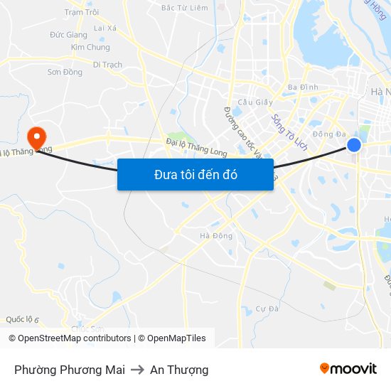 Phường Phương Mai to An Thượng map