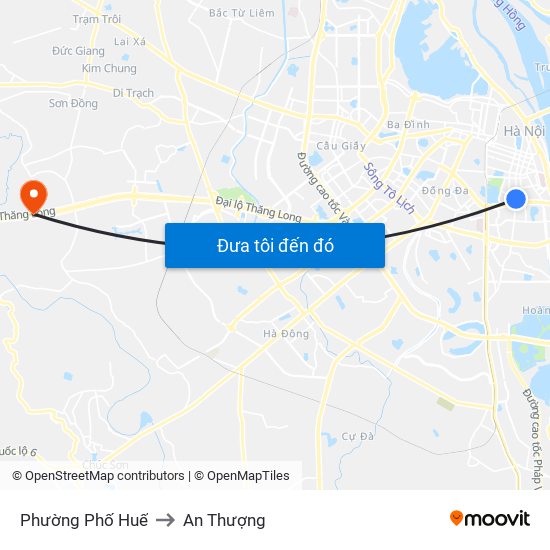 Phường Phố Huế to An Thượng map