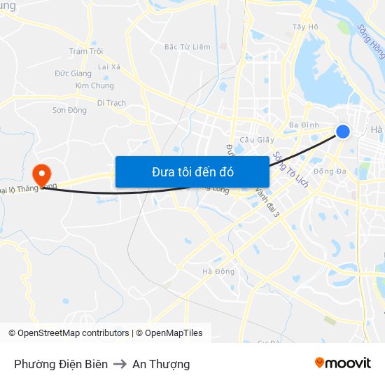 Phường Điện Biên to An Thượng map