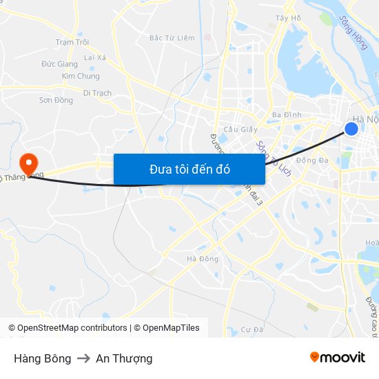 Hàng Bông to An Thượng map