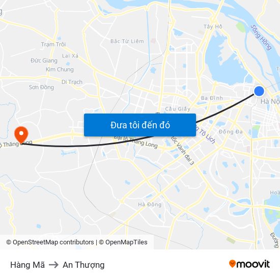 Hàng Mã to An Thượng map