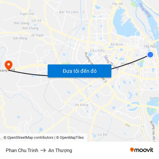 Phan Chu Trinh to An Thượng map