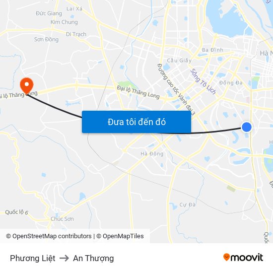 Phương Liệt to An Thượng map