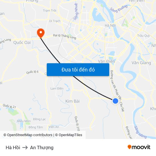 Hà Hồi to An Thượng map