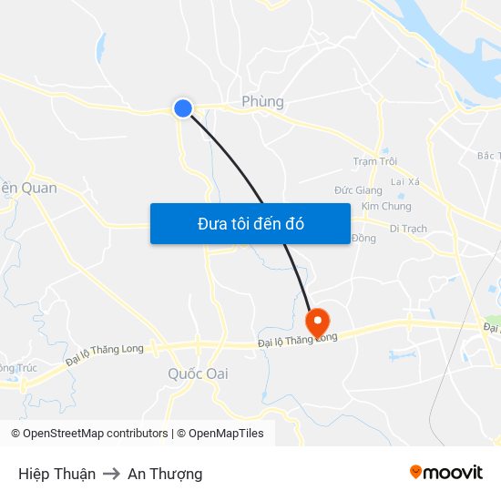 Hiệp Thuận to An Thượng map