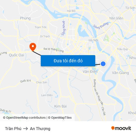 Trần Phú to An Thượng map