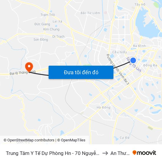 Trung Tâm Y Tế Dự Phòng Hn - 70 Nguyễn Chí Thanh to An Thượng map