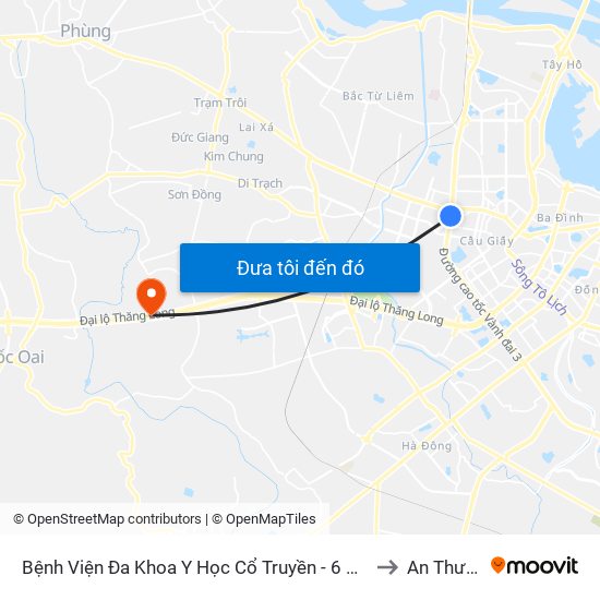 Bệnh Viện Đa Khoa Y Học Cổ Truyền - 6 Phạm Hùng to An Thượng map