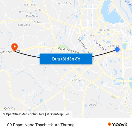 109 Phạm Ngọc Thạch to An Thượng map