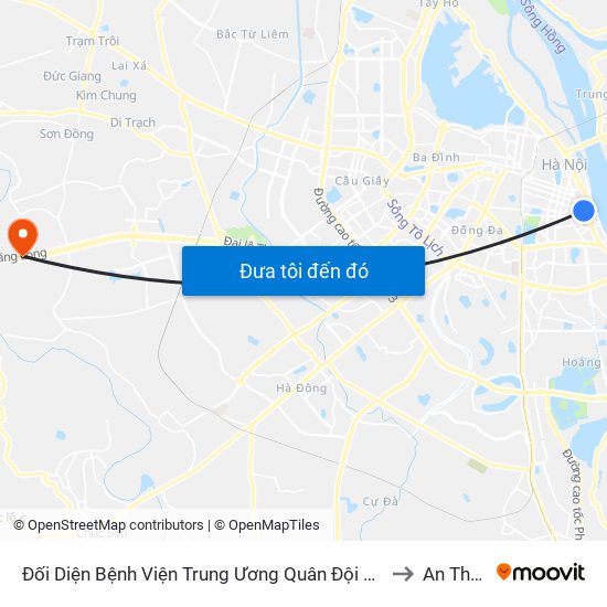 Đối Diện Bệnh Viện Trung Ương Quân Đội 108 - Trần Hưng Đạo to An Thượng map