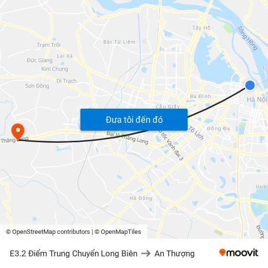 E3.2 Điểm Trung Chuyển Long Biên to An Thượng map