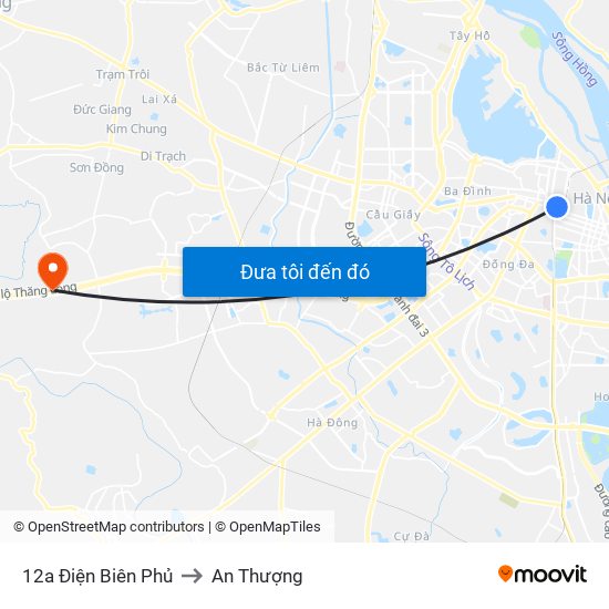 12a Điện Biên Phủ to An Thượng map