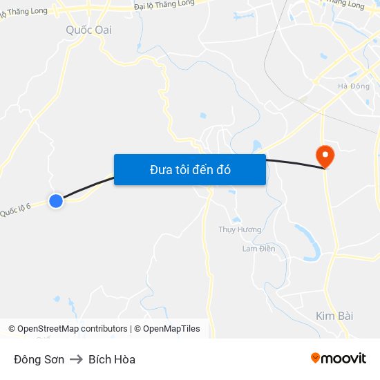 Đông Sơn to Bích Hòa map