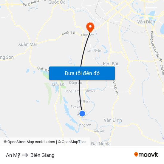 An Mỹ to Biên Giang map