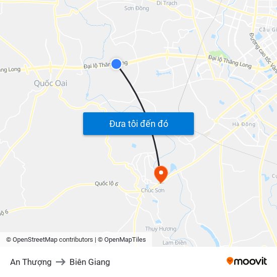 An Thượng to Biên Giang map